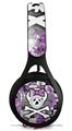 WraptorSkinz Skin Decal Wrap compatible with Beats EP Headphones Princess Skull Purple Skin Only HEADPHONES NOT INCLUDED