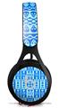 WraptorSkinz Skin Decal Wrap compatible with Beats EP Headphones Skull And Crossbones Pattern Blue Skin Only HEADPHONES NOT INCLUDED