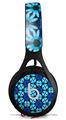WraptorSkinz Skin Decal Wrap compatible with Beats EP Headphones Daisies Blue Skin Only HEADPHONES NOT INCLUDED