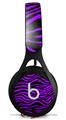 WraptorSkinz Skin Decal Wrap compatible with Beats EP Headphones Purple Zebra Skin Only HEADPHONES NOT INCLUDED