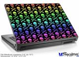 Laptop Skin (Medium) - Skull and Crossbones Rainbow