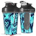 Decal Style Skin Wrap works with Blender Bottle 20oz Scene Kid Sketches Blue (BOTTLE NOT INCLUDED)