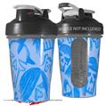 Decal Style Skin Wrap works with Blender Bottle 20oz Skull Sketches Blue (BOTTLE NOT INCLUDED)