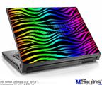 Laptop Skin (Small) - Rainbow Zebra