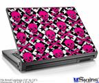 Laptop Skin (Small) - Pink Skulls and Stars