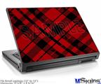 Laptop Skin (Small) - Red Plaid