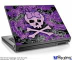 Laptop Skin (Small) - Purple Girly Skull