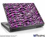 Laptop Skin (Small) - Zebra Pink Skulls