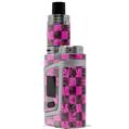 Skin Decal Wrap for Smok AL85 Alien Baby Pink Checkerboard Sketches VAPE NOT INCLUDED