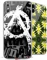 2 Decal style Skin Wraps set for Apple iPhone X and XS Anarchy
