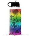 Skin Wrap Decal compatible with Hydro Flask Wide Mouth Bottle 32oz Cute Rainbow Monsters (BOTTLE NOT INCLUDED)