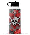 Skin Wrap Decal compatible with Hydro Flask Wide Mouth Bottle 32oz Emo Skull Bones (BOTTLE NOT INCLUDED)