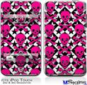 iPod Touch 2G & 3G Skin - Pink Skulls and Stars