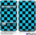 iPod Touch 2G & 3G Skin - Checkers Blue