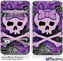 iPod Touch 2G & 3G Skin - Purple Girly Skull