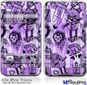 iPod Touch 2G & 3G Skin - Scene Kid Sketches Purple