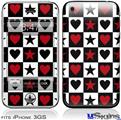 iPhone 3GS Skin - Hearts and Stars