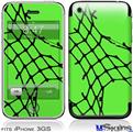 iPhone 3GS Skin - Ripped Fishnets Green