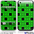 iPhone 3GS Skin - Criss Cross Green