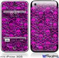 iPhone 3GS Skin - Pink Skull Bones
