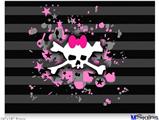 Poster 24"x18" - Pink Bow Skull