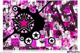 Poster 36"x24" - Pink Star Splatter