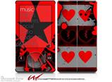 Emo Star Heart - Decal Style skin fits Zune 80/120GB  (ZUNE SOLD SEPARATELY)
