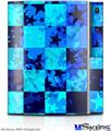 Sony PS3 Skin - Blue Star Checkers
