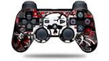 Sony PS3 Controller Decal Style Skin - Skull Splatter (CONTROLLER NOT INCLUDED)