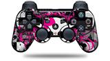 Sony PS3 Controller Decal Style Skin - Splatter Girly Skull (CONTROLLER NOT INCLUDED)