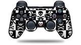 Sony PS3 Controller Decal Style Skin - Skull Checkerboard (CONTROLLER NOT INCLUDED)