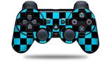 Sony PS3 Controller Decal Style Skin - Checkers Blue (CONTROLLER NOT INCLUDED)