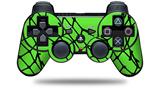 Sony PS3 Controller Decal Style Skin - Ripped Fishnets Green (CONTROLLER NOT INCLUDED)
