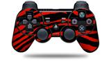 Sony PS3 Controller Decal Style Skin - Zebra Red (CONTROLLER NOT INCLUDED)