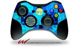 XBOX 360 Wireless Controller Decal Style Skin - Blue Star Checkers (CONTROLLER NOT INCLUDED)