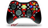 XBOX 360 Wireless Controller Decal Style Skin - Goth Punk Skulls (CONTROLLER NOT INCLUDED)