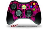 XBOX 360 Wireless Controller Decal Style Skin - Pink Distressed Leopard (CONTROLLER NOT INCLUDED)