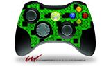 XBOX 360 Wireless Controller Decal Style Skin - Criss Cross Green (CONTROLLER NOT INCLUDED)