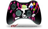 XBOX 360 Wireless Controller Decal Style Skin - Pink Zebra Skull (CONTROLLER NOT INCLUDED)
