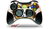 XBOX 360 Wireless Controller Decal Style Skin - Cartoon Skull Orange (CONTROLLER NOT INCLUDED)
