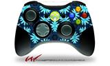 XBOX 360 Wireless Controller Decal Style Skin - Abstract Floral Blue (CONTROLLER NOT INCLUDED)