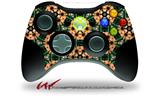 XBOX 360 Wireless Controller Decal Style Skin - Floral Pattern Orange (CONTROLLER NOT INCLUDED)