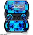 Blue Star Checkers - Decal Style Skins (fits Sony PSPgo)