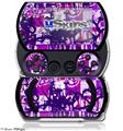 Purple Checker Graffiti - Decal Style Skins (fits Sony PSPgo)