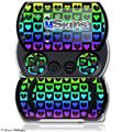 Love Heart Checkers Rainbow - Decal Style Skins (fits Sony PSPgo)