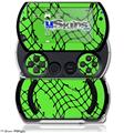 Ripped Fishnets Green - Decal Style Skins (fits Sony PSPgo)