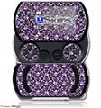 Splatter Girly Skull Purple - Decal Style Skins (fits Sony PSPgo)