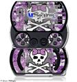 Princess Skull Purple - Decal Style Skins (fits Sony PSPgo)