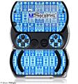 Skull And Crossbones Pattern Blue - Decal Style Skins (fits Sony PSPgo)
