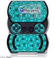 Skull Patch Pattern Blue - Decal Style Skins (fits Sony PSPgo)